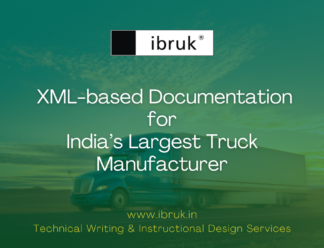 A blog post describing the XML-based user manuals and service manuals for India's largest truck manufacturer