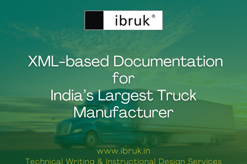 A blog post describing the XML-based user manuals and service manuals for India's largest truck manufacturer