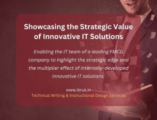 Showcasing the Strategic Value of IT Solutions through an infographic laden coffee table book.