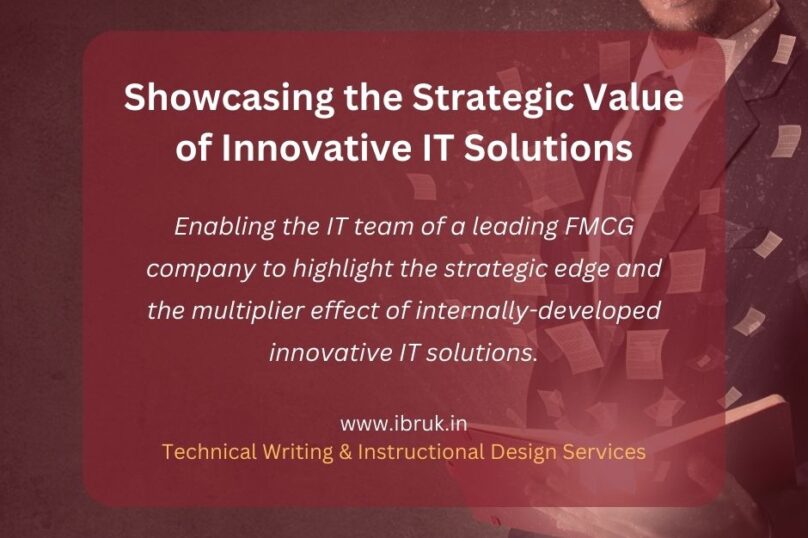 Showcasing the Strategic Value of IT Solutions through an infographic laden coffee table book.