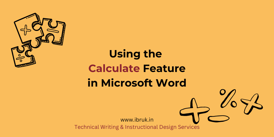 Using the Calculate Feature in Microsoft Word 365